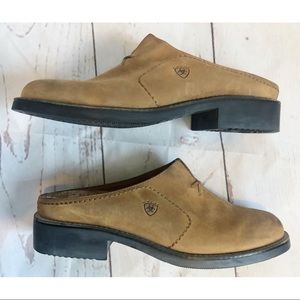 ARIAT leather mules